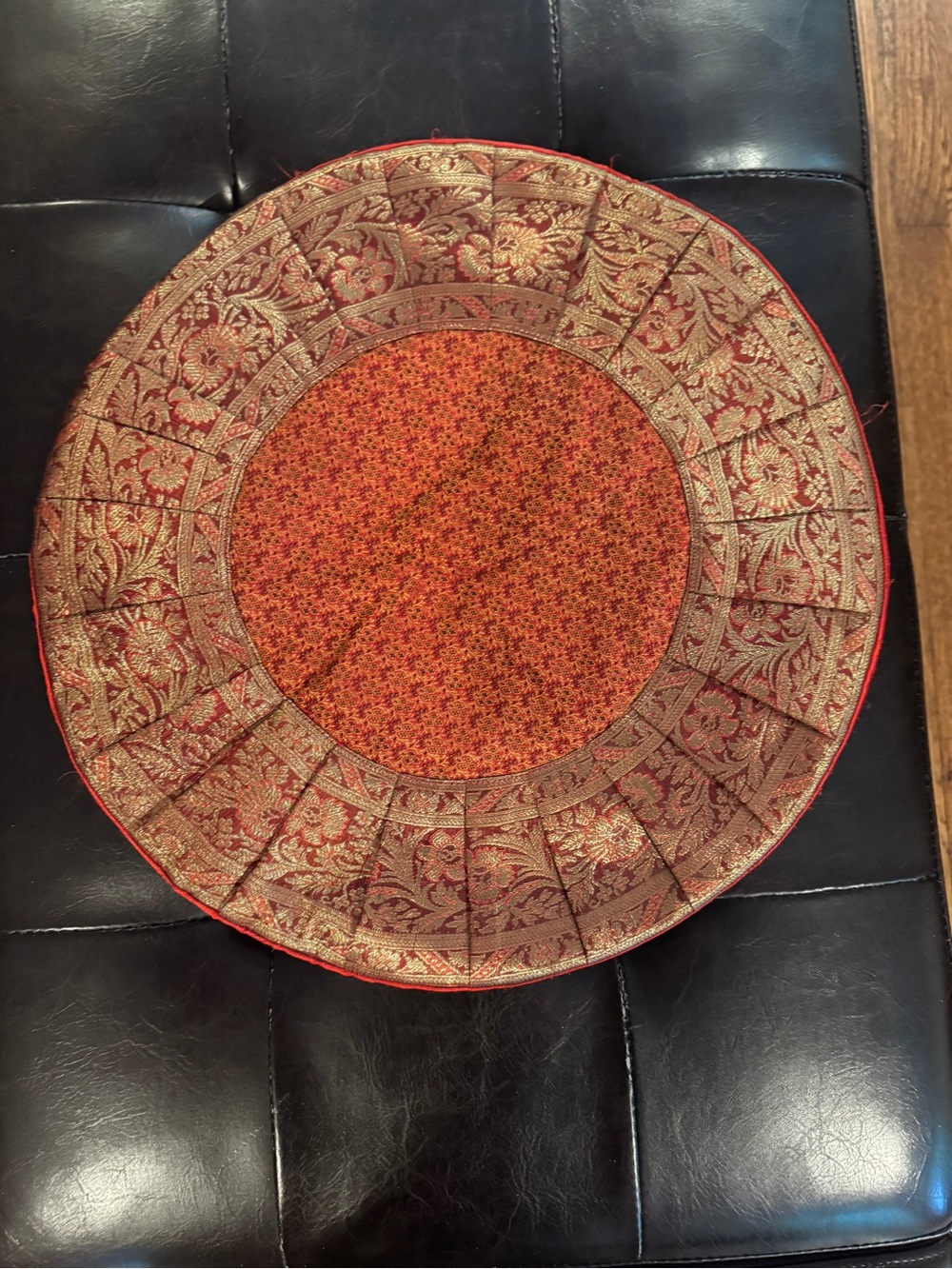 Ethnic Floral Brocade Table Decor Mat